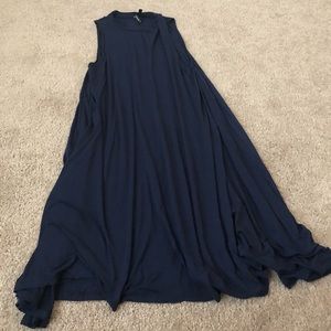 navy blue swing dress